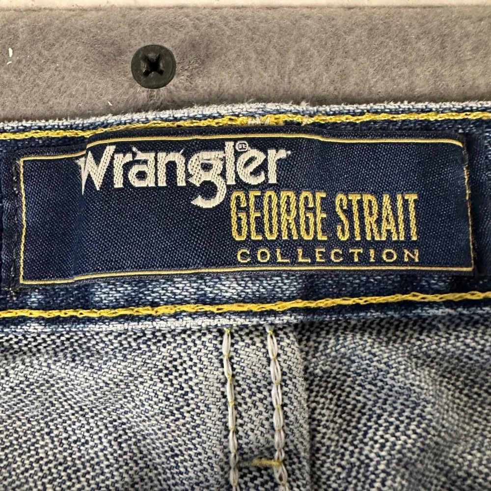 Wrangler George Strait Collection Jeans Mens 36x32 Blue Cowboy Cut 1013MGSHD